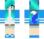 bluehaired tomboy werewolf
