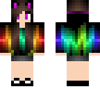 electro rainbow girl