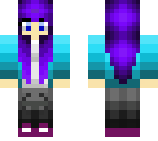 girl with purple hair