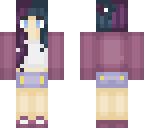 purple and blue summer girl