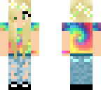 tie dye and ripped jeans 2