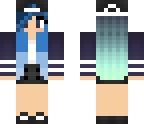 blue cool girl