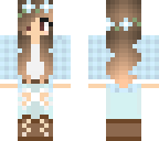 blue flower crown