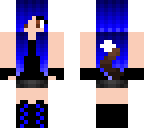 blue werewolf girl