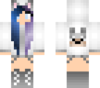 cute galaxy wolf girl