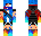 fire and magic short sleeve demon