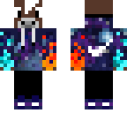 galaxy cow with fire and ice