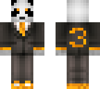 orange tux panda