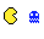 pacman and ghost