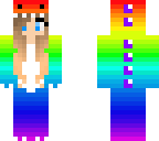 rainbow girl dino