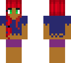 red haired girl with a fringe crop-top