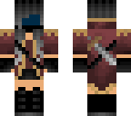 with mask and scarf
