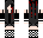 bloody bow cat girl crying blood
