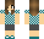 blue checkered girl