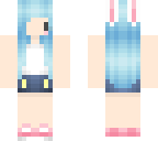blue chibi bunny girl