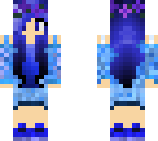 blue flower girl