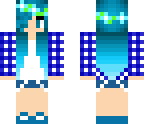 blue flower girl 