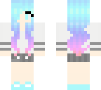 cute rainbow hair girl