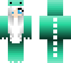 kawaii green dino grrl