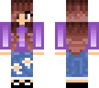 purple ripped jeans