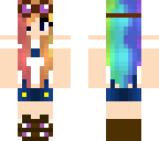 rainbow steampunk girl