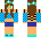 summer blue girl