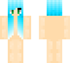 turquoise ombre hair skin base