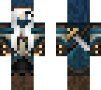 white hair assassin with mask