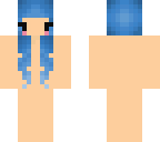 blue ombre hair template