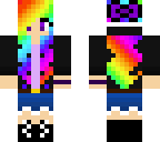 cute rainbow hair
