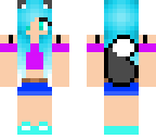 cute summer cat girl