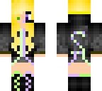 purple and green girl