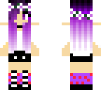 purple hair girl 