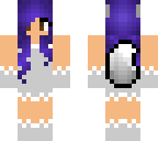 purple haired wolf girl