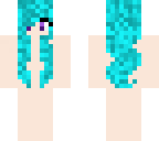 blue hair bace girl