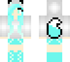 fox girl blue