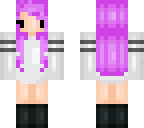 girl with purple