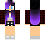 girl with purple hair
