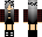 goth with grey eyes