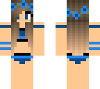 hip blue swimsuit