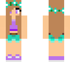 mint-violet summer girl