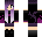 purple fire girl