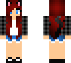 red haired neko girl