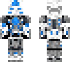 robot warrior complete blue white paint