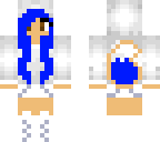 blue cute cat girl