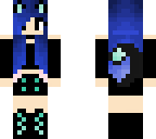 blue emo kitty girl