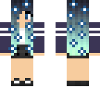 blue haired girl edit