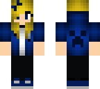cute blue creeper girl