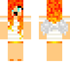 fire girl with mouth