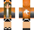 fox girl with brown hair and eyes